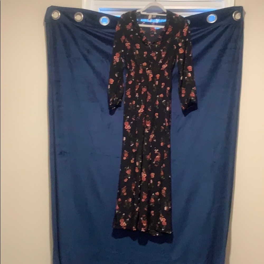 Floral wide legged jumpsuit